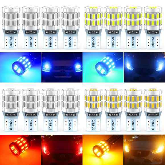 T10 W5W エラー 5W5 LED ヘッド マーカー パーキング ライト 適用: メルセデス・ベンツ W210 W211 W212 W124 W205 W204 W177 S GLA GLK C E 4ピース ブルー〜4ピース オレンジ AL-MM-8445 ALの通販は