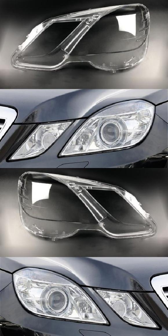 フロント ヘッド ライト オート シェル ヘッドライト レンズ 適用: メルセデス・ベンツ W212 E200 E260 E300 E350 2009 ~2013 ヘッドランプ カバー 左・右 AL-MM-8456 AL