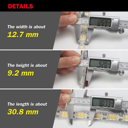 2ピース 防水 フレキシブル ユニバーサル LED DRL デイタイムランニングライト ホワイト ヘッドライト LED ストリップ レッド イエロー・ホワイト イエロー 43cm 14LED AL-MM-8566 AL_2