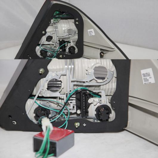 1ペア LED テールライト アセンブリ 1ペア LED テールライト アセンブリ 適用: メルセデス・ベンツ W220 S280 S320 2002-2008 リア ランプ バック ライト 2ピース AL-MM-8620 AL_1