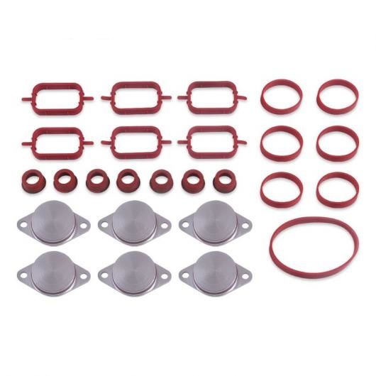 スワール フラップ ブランク プレート＆インテーク インレット マニホールド ガスケット シール 6X 22mm 6X 33mm BMW X3 X5 X6 6×33 AL-NN-0097 AL