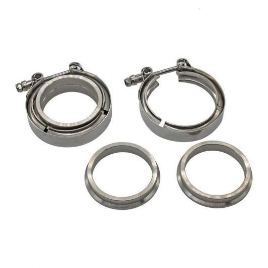 V バンド クランプ フランジ キット ステンレス スチール 201 適用: ターボ エキゾースト ダウンスパウト 2.5インチ・3インチ AL-NN-0533 AL