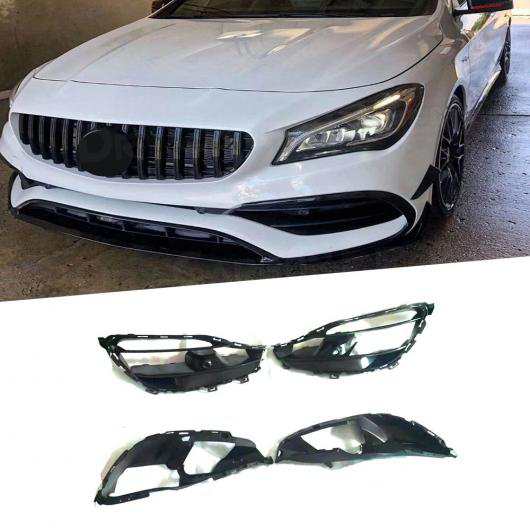 ABS ブラック フロント フォグライト 通気口 トリム カバー グリル 適用: メルセデス・ベンツ CLA クラス W117 CLA200 CLA220 AMG 2016 2017 2018 AL-NN-0667 ALの通販は 39,780円