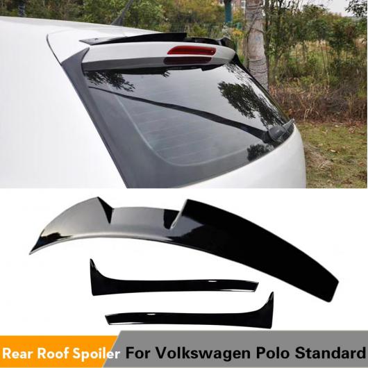 ABS 光沢ブラック リア ルーフ スポイラー ブーツ リップ ウイング スポイラー 適用: フォルクスワーゲン/VOLKSWAGEN VW ポロ スタンダード 2011-2018 サイド スポイラー AL-NN-0680 AL_5