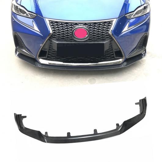 カーボンファイバー フロント バンパー リップ スポイラー ガード チン プロテクター 適用: レクサス IS300 IS350 IS F スポーツ セダン 4ドア 2017 2018 エプロン FRP カーボン調 AL-NN-0726 AL_5