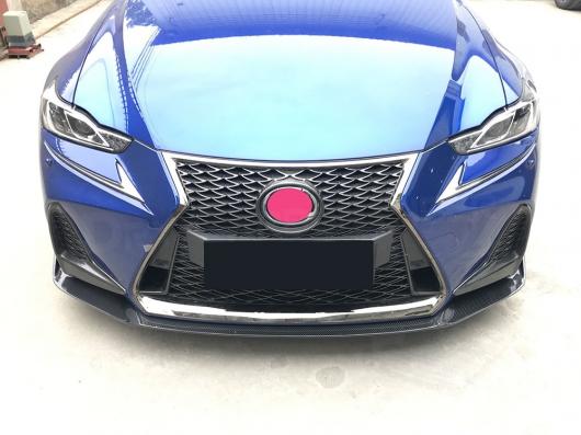 カーボンファイバー フロント バンパー リップ スポイラー ガード チン プロテクター 適用: レクサス IS300 IS350 IS F スポーツ セダン 4ドア 2017 2018 エプロン FRP カーボン調 AL-NN-0726 AL_6