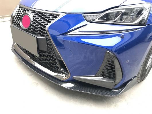 カーボンファイバー フロント バンパー リップ スポイラー ガード チン プロテクター 適用: レクサス IS300 IS350 IS F スポーツ セダン 4ドア 2017 2018 エプロン FRP カーボン調 AL-NN-0726 AL_7