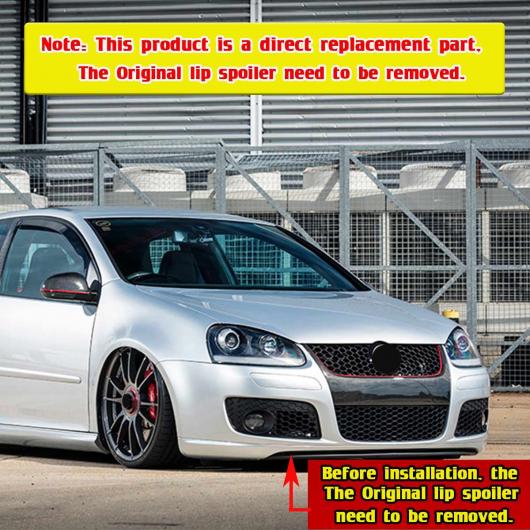 フロント バンパー リップ チン バンパー ボディ キット スプリッタ 適用: フォルクスワーゲン/VOLKSWAGEN VW ゴルフ 5 GTI 2003-2008 フロント バンパー リップ デフレクター リップ ピアノブラック AL-NN-0788 AL_5