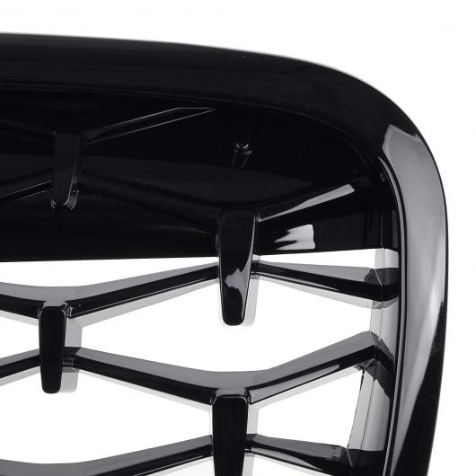 1ペア ひし形 スタイル グリル フロント メッシュ レーシング 適用: BMW E70 E71 E72 X5 X6 2007-2013 マットブラック AL-NN-1001 AL_7