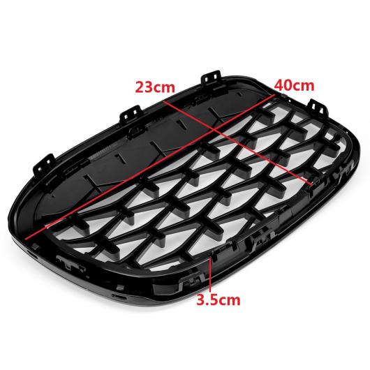 2ピース フロント ひし形 スタイル グリル 適用: BMW F48 F49 X1 2016 2017 2018 2019 レーシンググリル 光沢ブラック 01 AL-NN-1009 ALの通販は