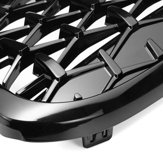 2ピース フロント ひし形 スタイル グリル 適用: BMW F48 F49 X1 2016 2017 2018 2019 レーシンググリル 光沢ブラック 01 AL-NN-1009 ALの通販は