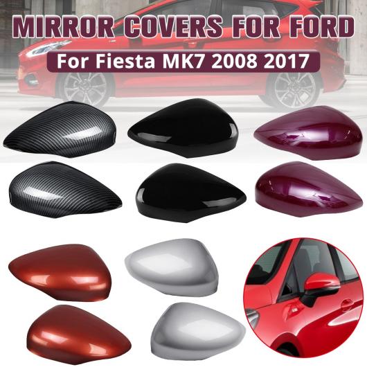 カーボン ファイバー ウイング ドア バックミラー ミラー カバー 適用: フォード/FORD フィエスタ MK7 2008 2009 2010 2011 2012 2013 2014 2015 2016 2017 カバー ペア AL-NN-1122 AL_5