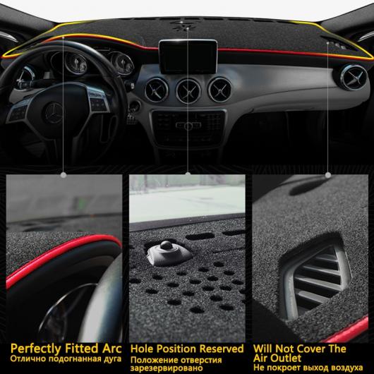 ダッシュボード カバー ダッシュマット 適用: フォルクスワーゲン/VOLKSWAGEN VW ゴルフ 右ハンドル用・左ハンドル用 ポリエステル レッド エッジ〜ポリエステル ブラック エッジ AL-NN-1265 AL_6