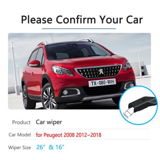ワイパー ブレード 適用: プジョー/PEUGEOT 2008 2012〜2018 フロント 2013 2014 2015 2016 2017 AL-NN-1534 AL_1