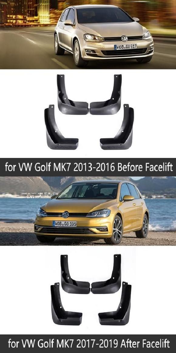マッド ガード フラップ 泥よけ 適用: フォルクスワーゲン/VOLKSWAGEN VW ゴルフ 7 MK7 2013〜2019 2014 2015 2016 2017 2018 適用: フェイスリフト・適用: フェイスリフト後 AL-NN-1972 AL