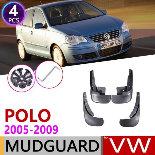 マッド ガード フラップ 泥よけ 適用: フォルクスワーゲン/VOLKSWAGEN VW ポロ MK4 9N3 2005〜2009 フロント リア 2006 2007 2008 AL-NN-1975 AL