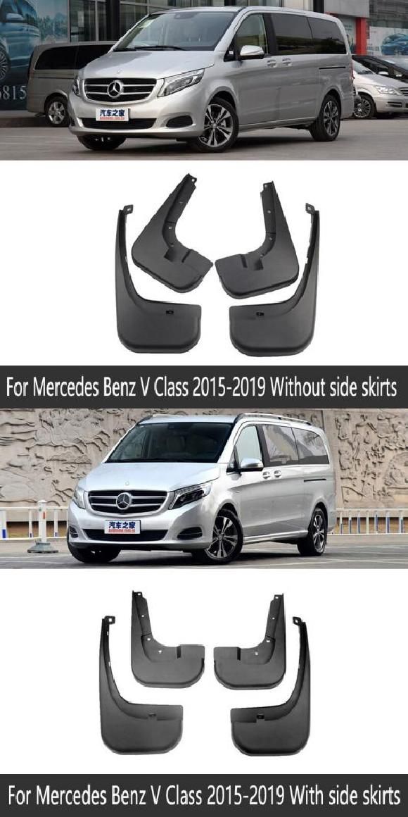 マッド ガード フラップ 泥よけ 適用: メルセデス ベンツ V-クラス ヴィト ビアノ 2015〜2019 W447 2016 2017 2018 サイドスカートなし・サイド スカート AL-NN-2083 AL