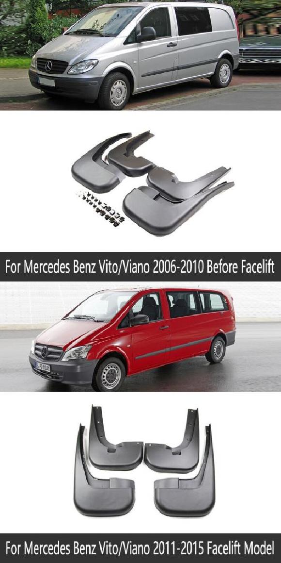 マッド ガード フラップ 泥よけ 適用: メルセデス ベンツ ヴィト ビアノ V クラス 2006〜2019 W639 639 W447 447 2010 2006-2010 W639・2010-2014 W639 AL-NN-2272 AL