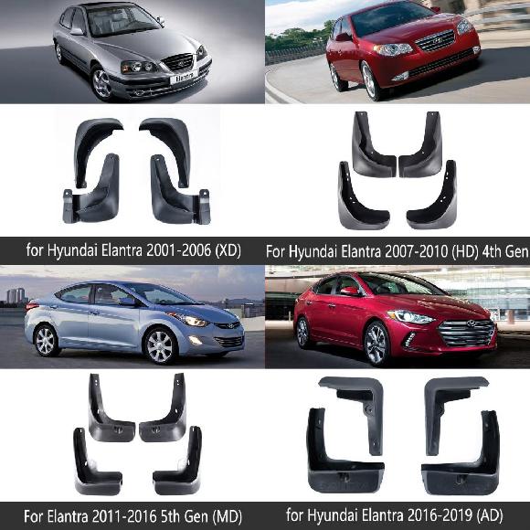 マッド ガード フラップ 泥よけ 適用: ヒュンダイ/現代/HYUNDAI エラントラ 2001〜2006 XD HD MD AD 2005 2010 2015 2018 2001-2006 XD〜2017-2019 AD AL-NN-2300 AL
