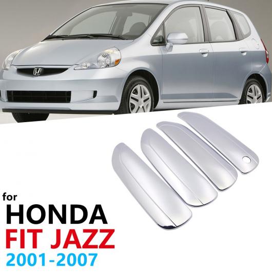 クローム ハンドル カバー トリム 適用: ホンダ フィット ジャズ MK1 2001 2002 2003 2004 2005 2006 2007 ステッカー キャップ ハンドル 4ドア AL-NN-2371 AL_5