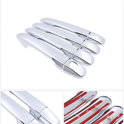 クローム サイド ドア ハンドル カバー トリム 適用: スバル フォレスター SJ MK4 2013〜2018 ステッカー 2014 2015 2016 キーレス エントリー AL-NN-2457 AL