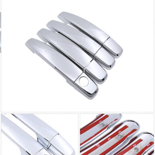 4ピース クローム ハンドル シルバー 光沢 カバー トリム セット 適用: オペル/OPEL シボレー/CHEVROLET ソニック アベオ バリーナ 2012の通販は