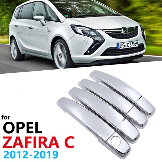 クローム ハンドル カバー トリム 適用: オペル/OPEL ボクスホール/VAUXHALL ザフィーラ C ツアラー 2012〜2019 ステッカー 2013 2014 2015 2016 2017 AL-NN-2500 AL