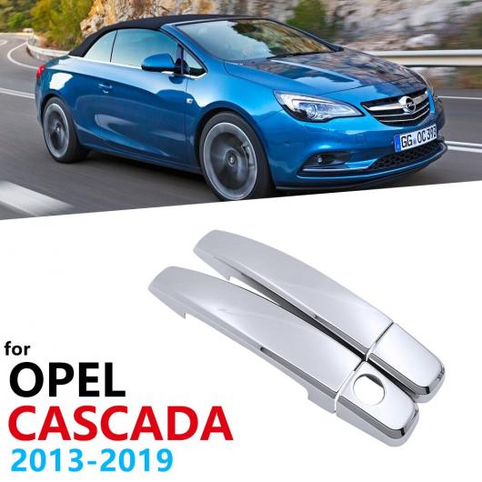 4ピース クローム ハンドル シルバー 光沢 カバー トリム 適用: オペル/OPEL カスケーダ カブリオ ビュイック/BUICK ボクスホール/VAUXHALL 2013〜2019 ステッカー 2014 AL-NN-2507 AL