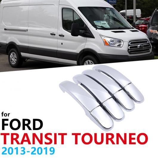 適用: フォード/FORD トランジット トルネオ MK4 2013〜2019 クローム ドア ハンドル カバー 装飾 エクステリア ハンドル トリム フレーム アクセサリー キャップ AL-NN-2538 AL