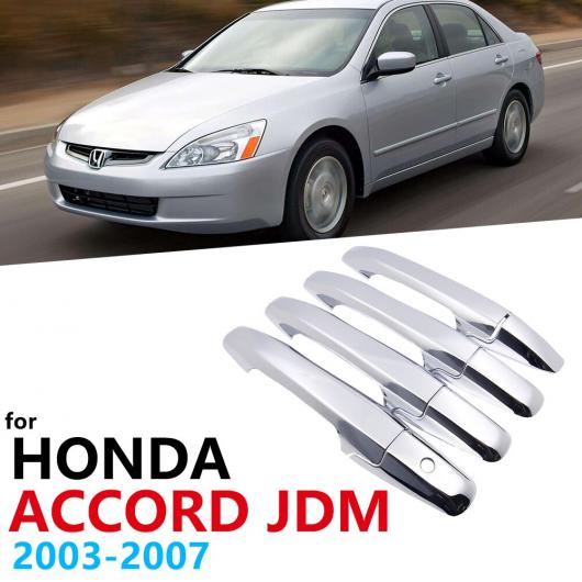 クローム ドア ハンドル カバー トリム 適用: ホンダ アコード JDM 2003 2004 2005 2006 2007 ステッカー エクステリア AL-NN-2561 AL