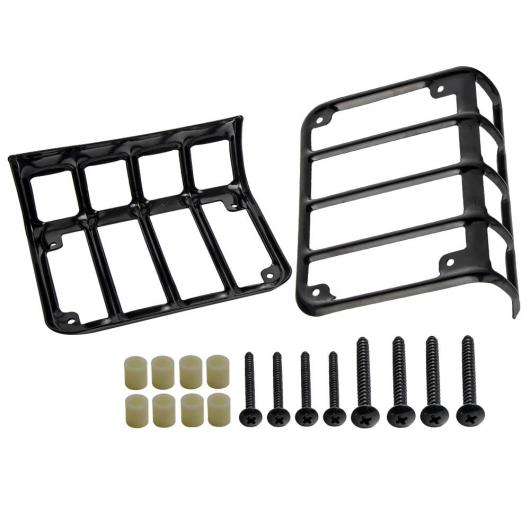 1ペア テール ライト ガード カバー ランプ トリム プロテクター シェル 適用: 2007-2018 ジープ/JEEP ラングラー JK US AL-NN-2962 AL