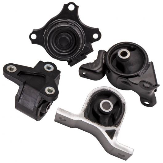 4ピース エンジン マウント＆AT トランス マウント 適用: ホンダ シビック 1.7L 2001-2005 A4511 A6588 AL-NN-3816 AL