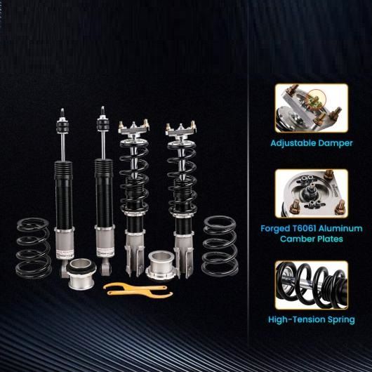 コイルオーバー サスペンション 適用: フォード/FORD マスタング 4TH 24段階 調整可能 ダンパー 1999 フロント リア キャンバー プレート スプリング マウント AL-NN-3851 ALの通販は 100,909円