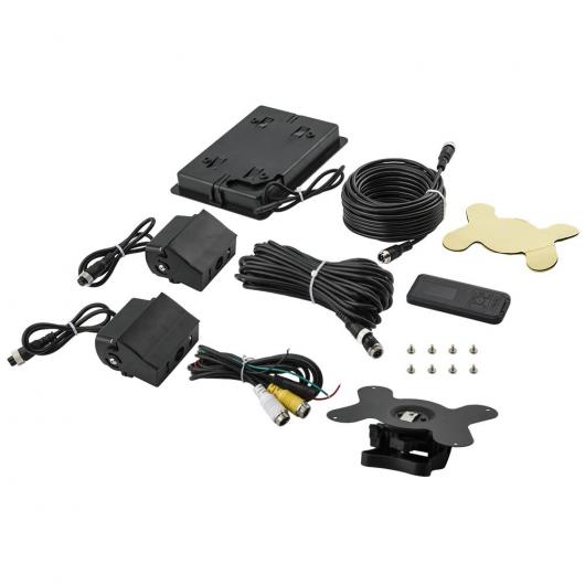 7 LCD モニター 2 X リバース カメラ リア ビュー キット 適用: バス トラック 12V/24V DC 12V-24V 防水 IP67 AL-NN-4267 AL