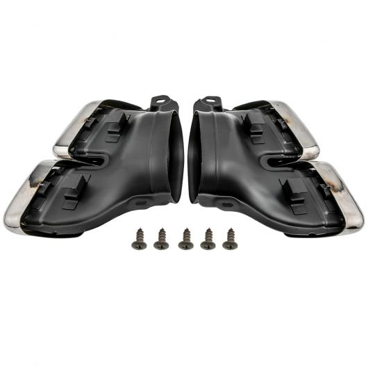 リア 左 右 エキゾースト トリム テール パイプ スクエア ベゼル