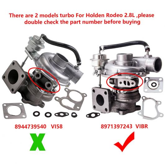 RHF5 8971397243 ターボ ターボチャージャー 適用: いすゞ ロデオ 4JB1T 2.8TD 100HP 1998-2004 VD420014 VB420014 VA420014 AL-NN-5078 AL