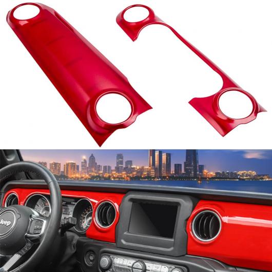 レッド センター コンソール ダッシュボード カバー トリム 適用: ジープ/JEEP ラングラー JL 2018 19＆グラディエーター AL-NN-5237 ALの通販は 12,269円