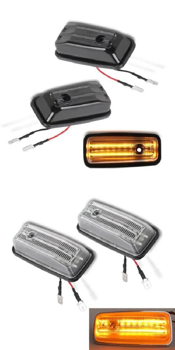 2ピース 12V ダイナミック LED ウインカー インジケーター リピーター