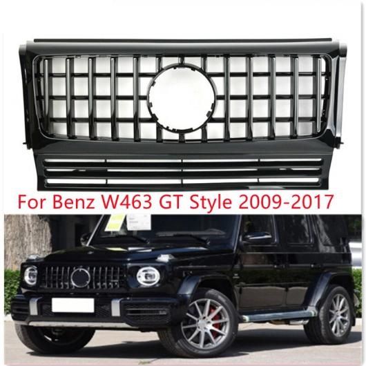 W463 フロント グリル 適用: メルセデス・ベンツ Gクラス W463 2009-2017 フロント バンパー ミドル グリル ブラック・シルバー AL-NN-5364 AL_5