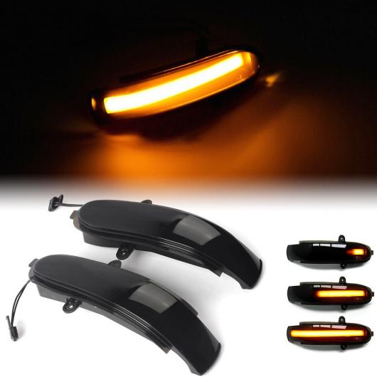 2ピース LED ダイナミック サイド バックミラー ミラー ライト ウインカー インジケーター ランプ 適用: メルセデス・ベンツ E Gクラス W211 S211 W463 2002-2007 AL-NN-5490 AL