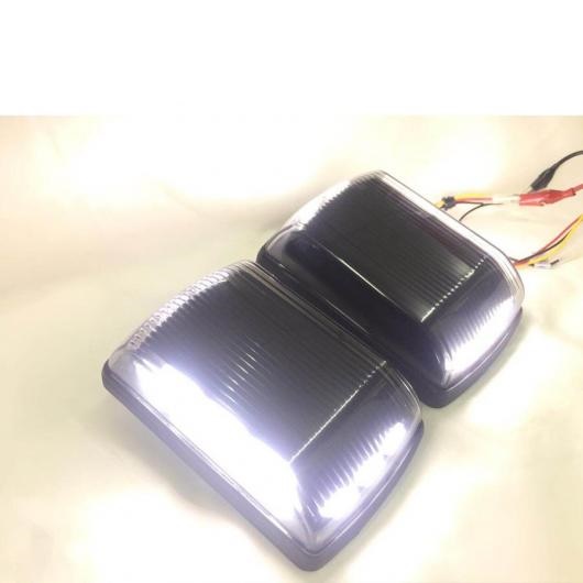 Gクラス W463 LED シグナル ライト 適用: G55 G63 G65 G350 G400 フロント チューニング ランプ デイライト ワーニング ライト 2018 スタイル シルバー・2018 スタイル ブラック AL-NN-5566 AL_4