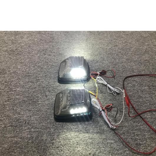 Gクラス W463 LED シグナル ライト 適用: G55 G63 G65 G350 G400 フロント チューニング ランプ デイライト ワーニング ライト 2018 スタイル シルバー・2018 スタイル ブラック AL-NN-5566 AL_6
