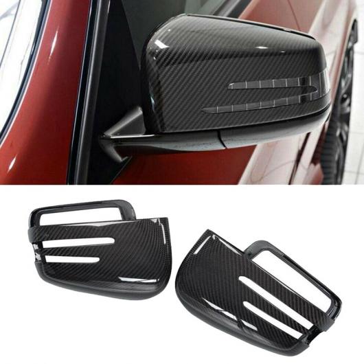 適用: 2013-メルセデス・ベンツ W463 W166 G GL GLS ML GLE リアル カーボンファイバー リプレース バックミラー ミラー カバー キャップ AL-NN-5904 AL_3