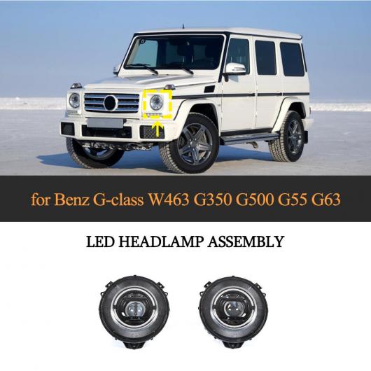 適用: メルセデス・ベンツ G クラス W463 G500 G550 G55 G63 AMG フロント LED ヘッド ランプ ライト スタイル LED ヘッドライト AL-NN-5911 AL