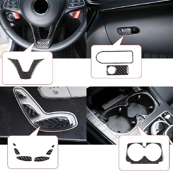 カーボンファイバー インテリア モールディング トリム ドア パネル ギア シフト ガラス リフト 適用: メルセデス・ベンツ V クラス W447 V260 2015-2020 アクセサリー 8〜11 AL-NN-6002 ALの通販は