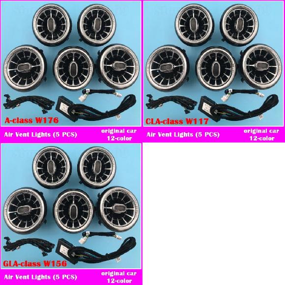 LED ノズル ランプ 適用: メルセデス・ベンツ A/C/E/S/V/CLA/GLA/GLC クラス W176 W205 W213 W222 W447 W117 W156 X253 通気口 タービン の通販は