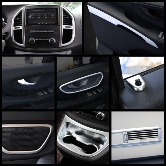 マット インテリア キット 適用: メルセデス・ベンツ VITO W447 2014-2019 ダッシュボード/カップホルダー/エア/ハンドル カバー トリム パーツ J 2ピース AL-NN-6046 AL_3