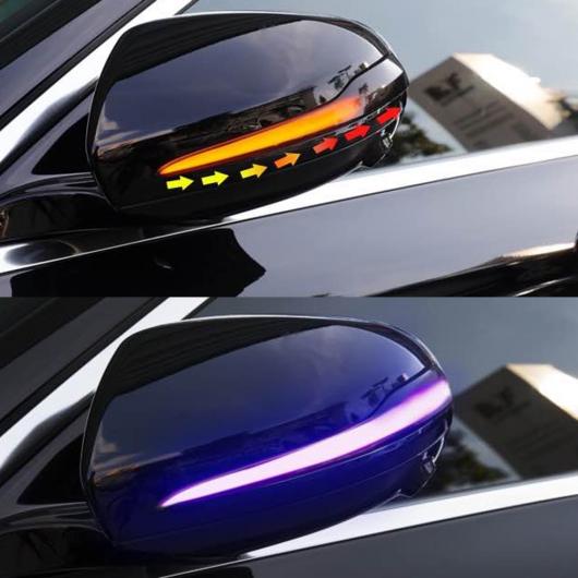 [流れるウインカー] メルセデスベンツ W205/S205 Cクラス ドアミラー用LEDウインカーレンズ 左右セット 純正交換  //ダイナミックウインカー/シーケンシャル/フロー/ドアミラー/サイドミラー/ウインカーミラー 車のサイドミラーウインカー CES クラス用 W205用 W213用 W222用 2 個 LED ダイナミックターンシグナルライトサ