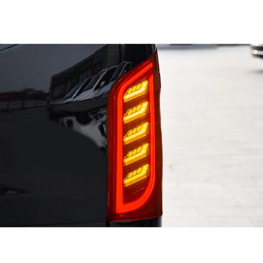 適用: ヘッド ライト ベンツ VITO V260 W447 2016-2021 マイバッハ/MAYBACH タイプ テールライト LED DRL ランニング ライト LED リア パーク ブラック A ペア・レッド A ペア AL-NN-6147 AL_3