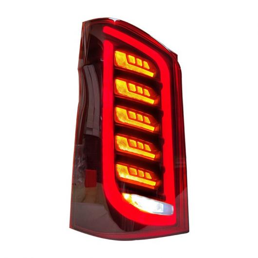 適用: ヘッド ライト ベンツ VITO V260 W447 2016-2021 マイバッハ/MAYBACH タイプ テールライト LED DRL ランニング ライト LED リア パーク ブラック A ペア・レッド A ペア AL-NN-6147 AL_7